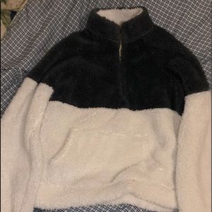 Fluffy pullover sweater